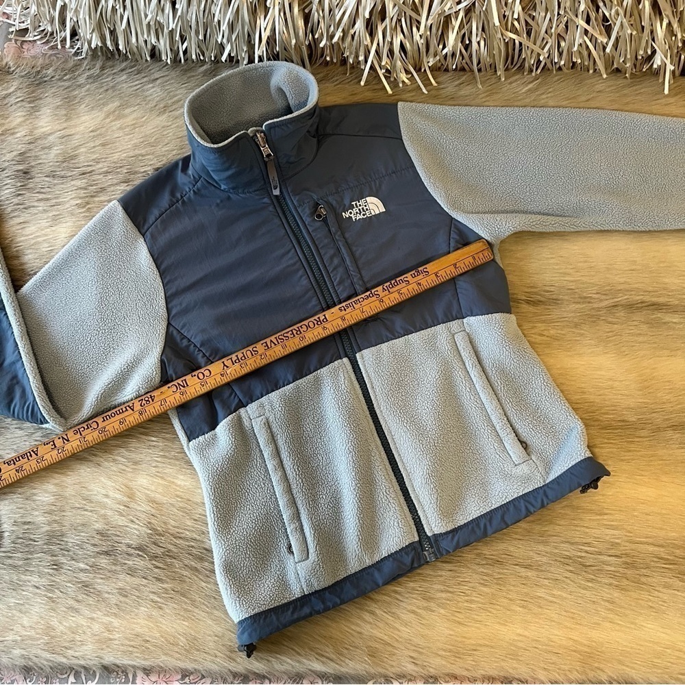 THE NORTH FACE Powder Blue Thick Fleece Jacket Long Sleeve Zip Up XS Polartech - Picture 10 of 15